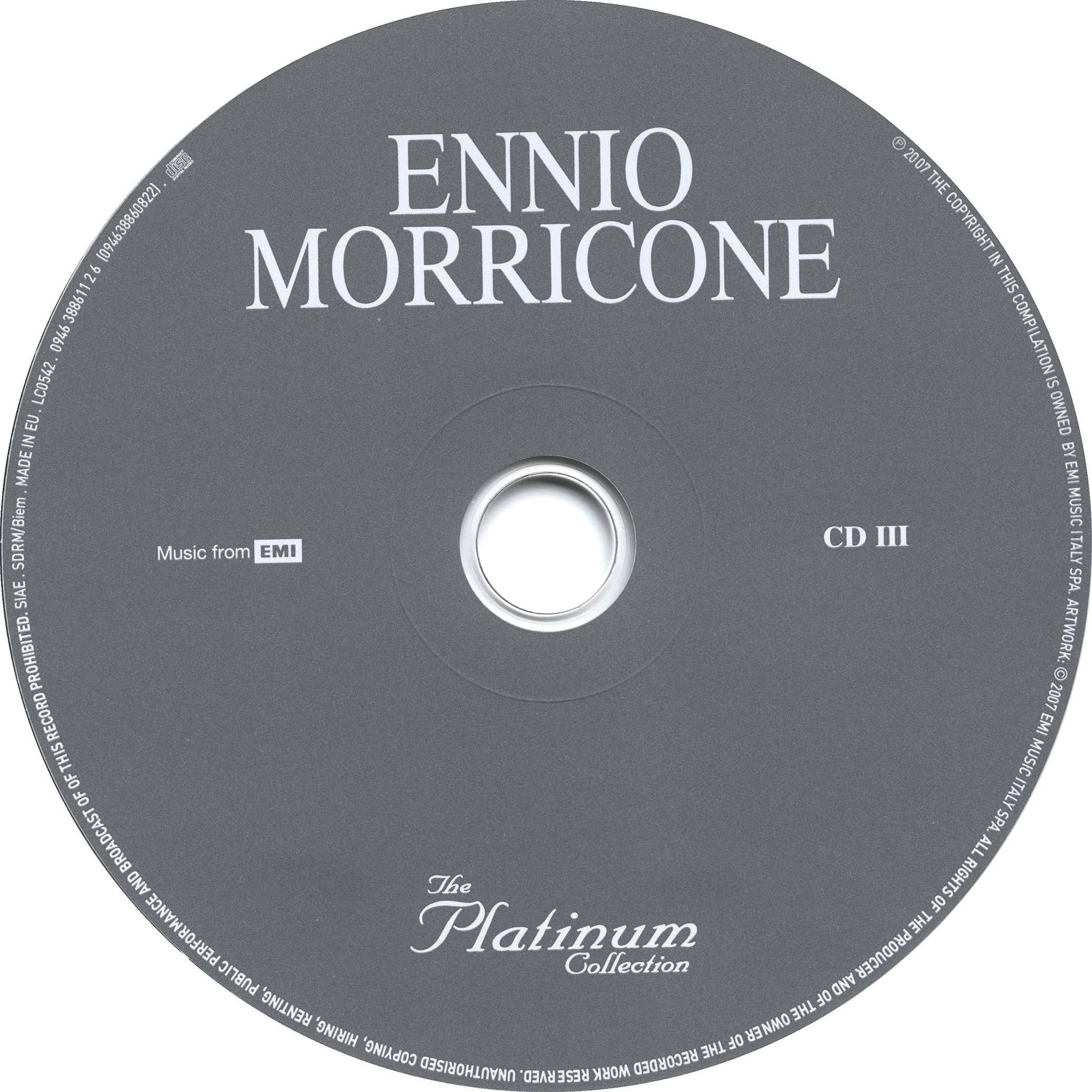 Ennio Morricone The Platinum Collection : CD3